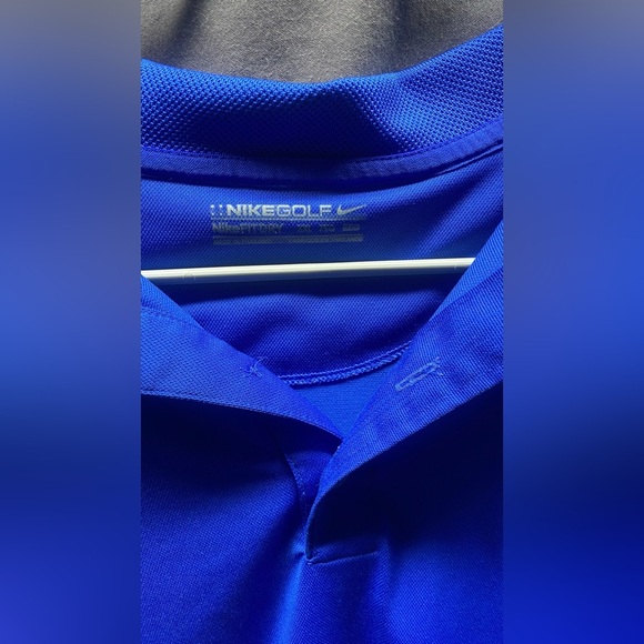 3 Nike Fit Dry Golf Polo Shirts XXl Blue Green Striped - Picture 11 of 12